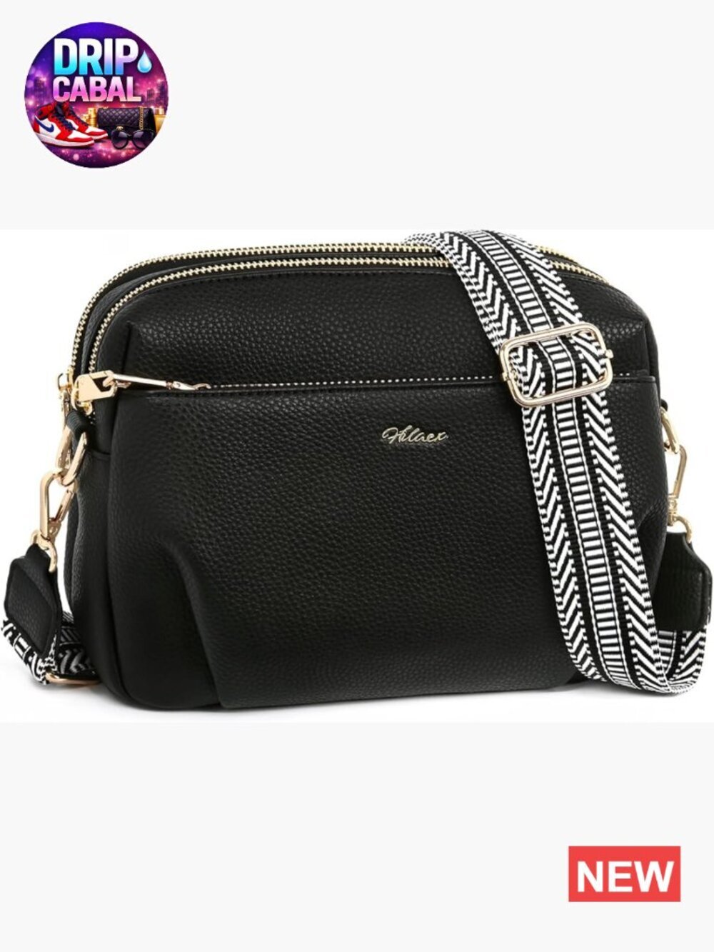Vegan Leather Crossbody Bag Anti Theft RFID Blocking Multi Pockets Adjustable